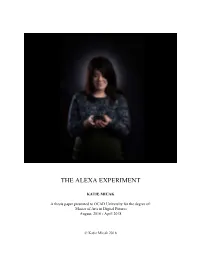 The Alexa Experiment