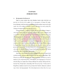 Chapter I Introduction