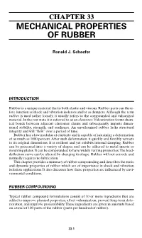 Mechanical Properties of Rubber