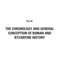 1. the Chronological Structure of the Modern "History Textbook"