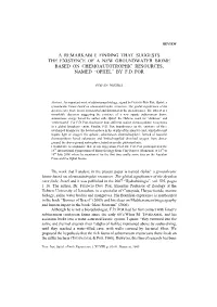 A Remarkable Finding That Suggests the Existence of a New Groundwater Biome Based on Chemoautotrophic Resources, Named “Ophel” by F.D