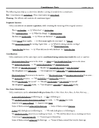Constituency Tests Ling201, Apr