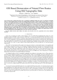 GIS Based Demarcation of Natural Flow Routes Using Old Topographic Data Akajiaku C