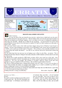 Erratix OPEN UNIVERSITY GEOLOGICAL SOCIETY ~ WEST of SCOTLAND BRANCH ~ NEWSLETTER ~ DEC 2008