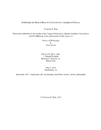 Establishing the Physical Basis for Calcification by Amorphous Pathways