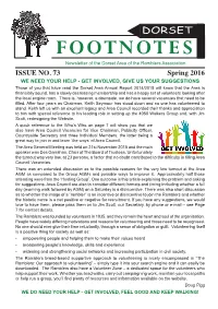 FOOTNOTES Newsletter of the Dorset Area of the Ramblers Association ISSUE NO