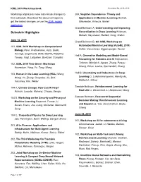 ICML 2019 Workshop Book Generated Sat Jul 06, 2019