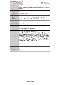 Title Review of Reactions and Molecular Mechanisms in Cellulose
