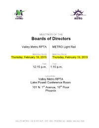 Boards of Directors