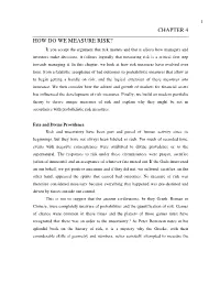 Chapter 4 How Do We Measure Risk?