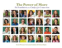The Power of More the Foundation As a Catalyst for Connection