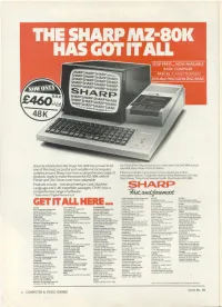 The Sharp Mz-80K Has Got It All