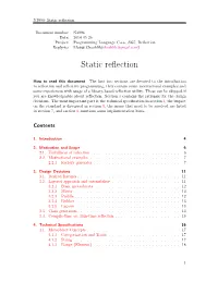 Static Reflection