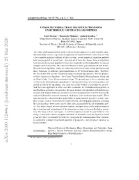 Arxiv:2003.11244V1 [Cond-Mat.Stat-Mech] 25 Mar 2020 1 2 Tensor Networks