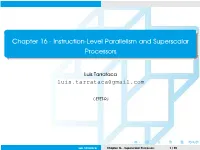 Chapter 16 - Instruction-Level Parallelism and Superscalar Processors