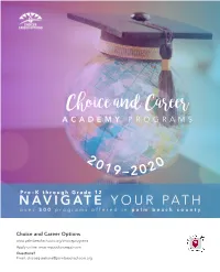 Choice and Career ACADEMY PROGRAMS