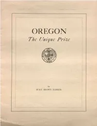OREGON the Unique Prize