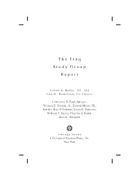 The Iraq Study Group Report: the Way Forward