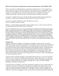 Effect of Coke Properties on Cupola Furnace Operation and Performance of FOUNDRY COKE There Are at Present No Reliable Quantitat