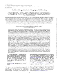 The Effect of Geographical Scale of Sampling on DNA Barcoding
