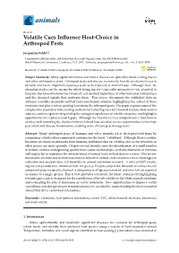 Volatile Cues Influence Host-Choice in Arthropod Pests