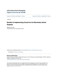 Benefits of Implementing Visual Arts for Elementary School Students