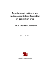 Development Patterns and Socioeconomic Transformation in Peri-Urban Area