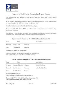 Igc Trophy Manager Report