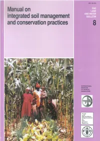 Manual on Integrated Soil Management and Conservation Practices Iii