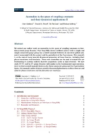Anomalies in the Space of Coupling Constants and Their Dynamical Applications II