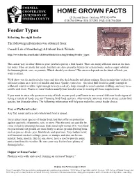 Bird Feeder Types.Pub