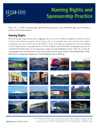 Naming Rights and Sponsorship Practice