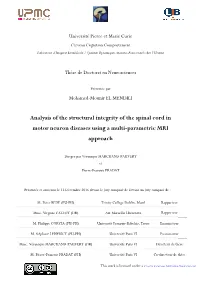 Spinal Cord in Motor Neuron Diseases Using a Multi-Parametric MRI Approach