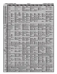 Sunday Morning Grid 2/22/15 Latimes.Com/Tv Times