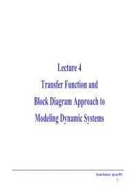 Closed Loop Transfer Function