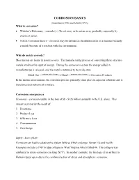 Corrosion Basics