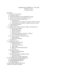 RESOURCES in NUMERICAL ANALYSIS Kendall E