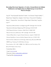 Revealing Electronic Signature of Lattice Oxygen Redox in Lithium Ruthenates and Implications for High-Energy Li-Ion Battery Material Designs