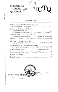 The Case of the Lost Luther Reference