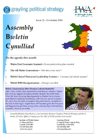 Assembly Bwletin Cynulliad