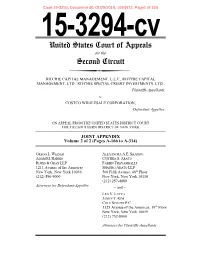 Joint Appendix (Volume 2 of 2) -- Ritchie Capital Management, LLC V. Costco (Second Circuit).Pdf