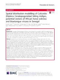 Spatial Distribution Modelling of Culicoides