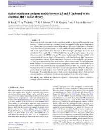 Stellar Population Synthesis Models Between 2.5 and 5Μm Based on The