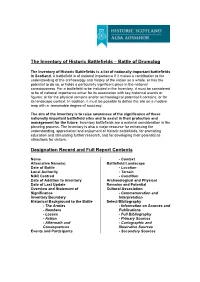 The Inventory of Historic Battlefields – Battle of Drumclog Designation