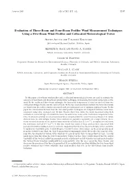 Evaluation of Three-Beam and Four-Beam Profiler Wind Measurement Techniques Using a Five-Beam Wind Profiler and Collocated Meteorological Tower
