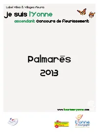 Palmarès 2013