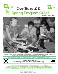 Spring Program Guide March