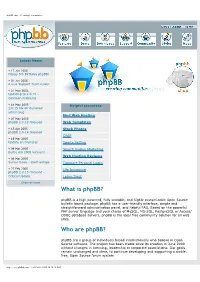 What Is Phpbb? Who Are Phpbb?