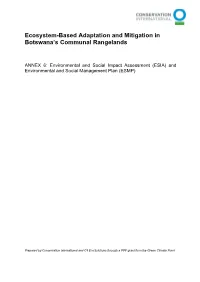 Ecosystem-Based Adaptation and Mitigation in Botswana's Communal