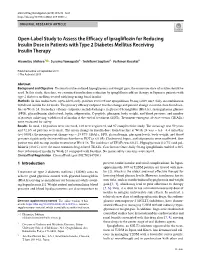Open-Label Study to Assess the Efficacy of Ipragliflozin for Reducing